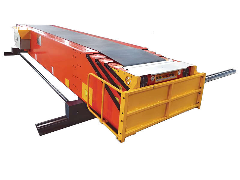 Adjustable belt telescopic machine