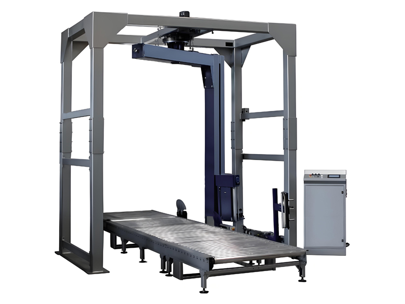 Conveyorized In-Line Stretch Wrapper
