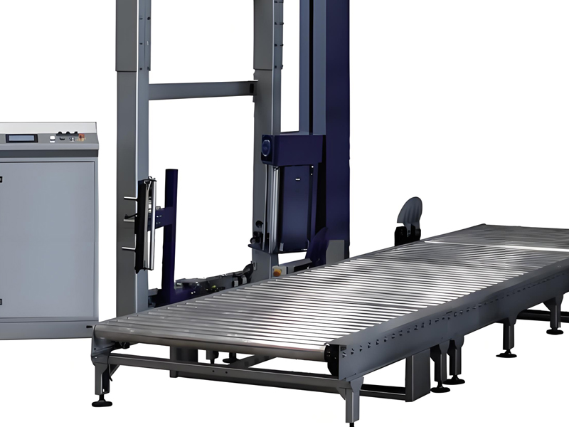 Conveyorized In-Line Stretch Wrapper